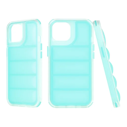  Techsuit - Hullámpajzs - iPhone 15 - Türkiz tok - 1