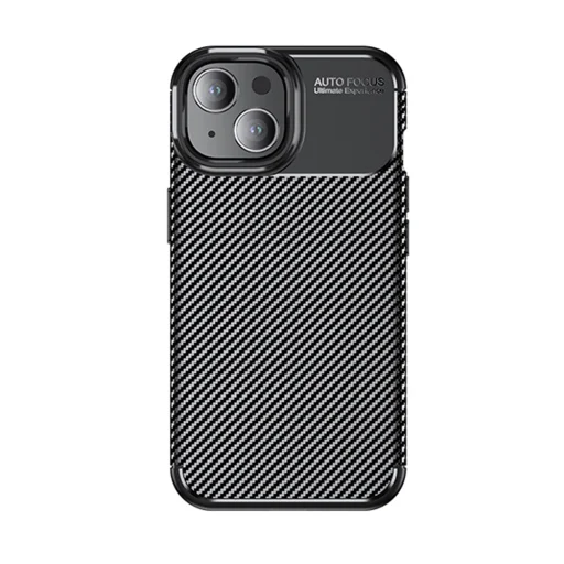 Techsuit - Karbonszál - iPhone 15 - Fekete tok - 4