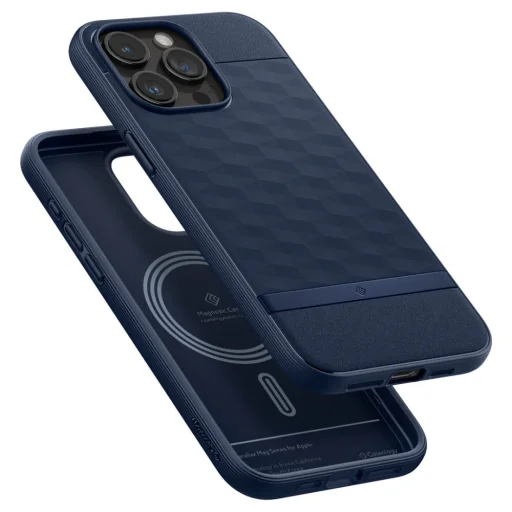  iPhone 15 Pro Max Éjféli Kék Spigen - Caseology Parallax MagSafe tok - 4
