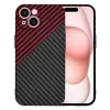 Techsuit - Karbonit Szálhéj - iPhone 15 - Vörös Vortex tok thumbnail