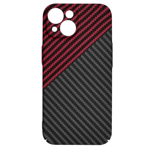  Techsuit - Karbonit Szálhéj - iPhone 15 - Vörös Vortex tok - 4