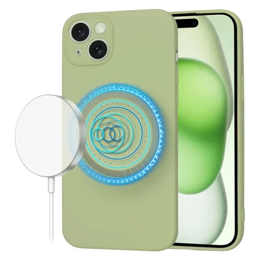  Techsuit - SoftFlex MagSafe - iPhone 15 Plus - Matcha tok - 1