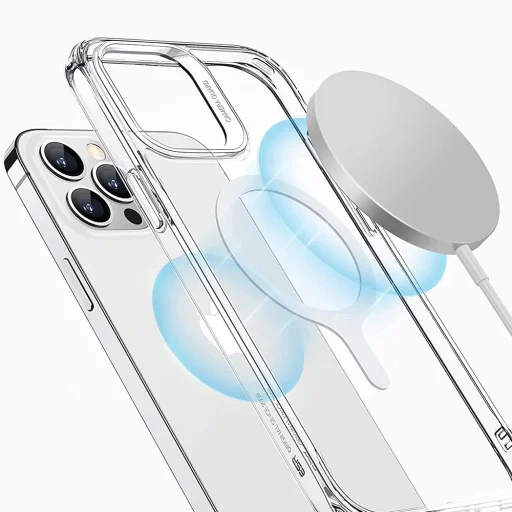  Samsung és iPhone Fehér ESR HaloLock adapter (2 darabos) - Kompatibilis MagSafe vezeték nélküli töltéssel, univerzális telefontartó - 2