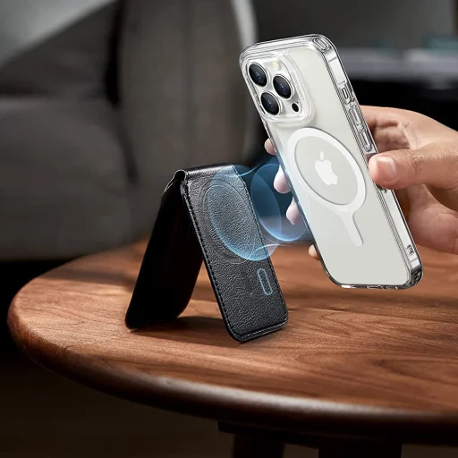  Samsung és iPhone Fehér ESR HaloLock adapter (2 darabos) - Kompatibilis MagSafe vezeték nélküli töltéssel, univerzális telefontartó - 4