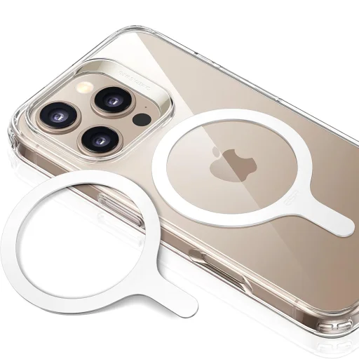  Samsung és iPhone Fehér ESR HaloLock adapter (2 darabos) - Kompatibilis MagSafe vezeték nélküli töltéssel, univerzális telefontartó - 1