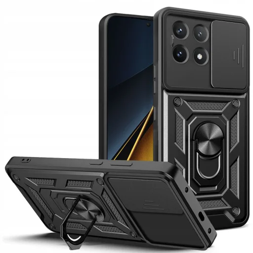  Techsuit - CamShield sorozat - Xiaomi Poco X6 Pro - Fekete tok - 1