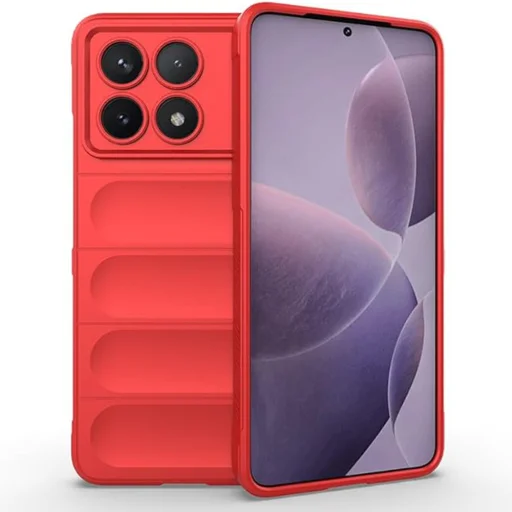  Techsuit - Varázspajzs - Xiaomi Poco X6 Pro - Piros tok - 1