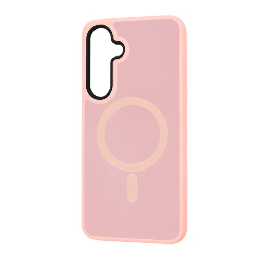 Techsuit - HaloFrost MagSafe Sorozat - Samsung Galaxy S25 - Rózsaszín tok - 2