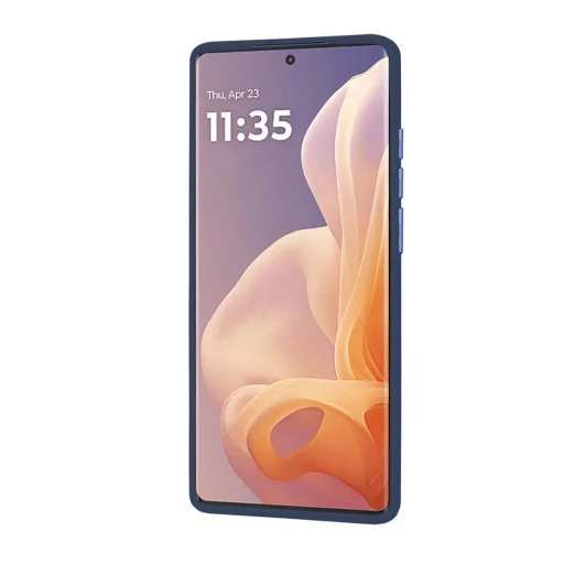  Techsuit - HaloFrost sorozat - Motorola Moto G85 - Mélykék tok - 2