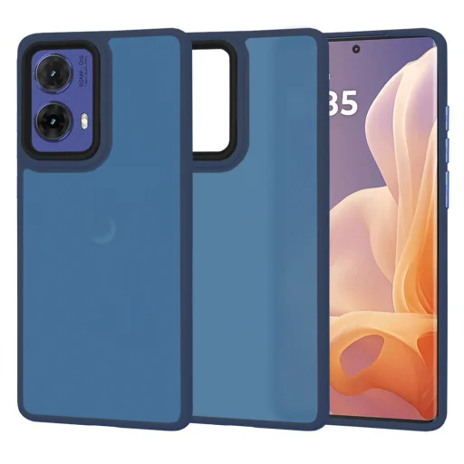  Techsuit - HaloFrost sorozat - Motorola Moto G85 - Mélykék tok - 1