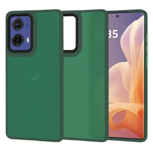  Techsuit - HaloFrost Széria - Motorola Moto G85 - Éjféli Zöld tok - 1