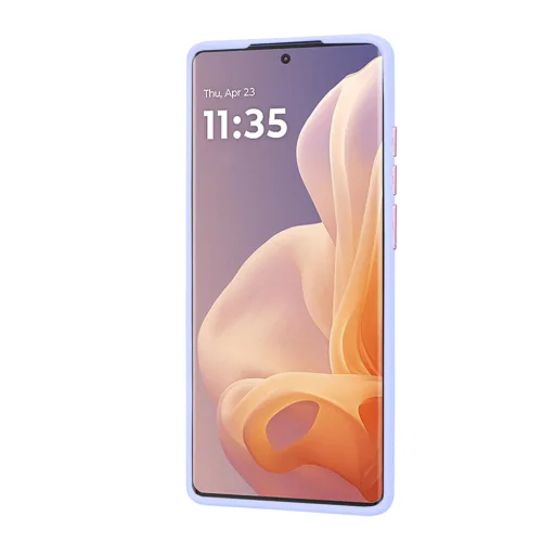  Techsuit - HaloFrost Sorozat - Motorola Moto G85 - Világos lila tok - 2