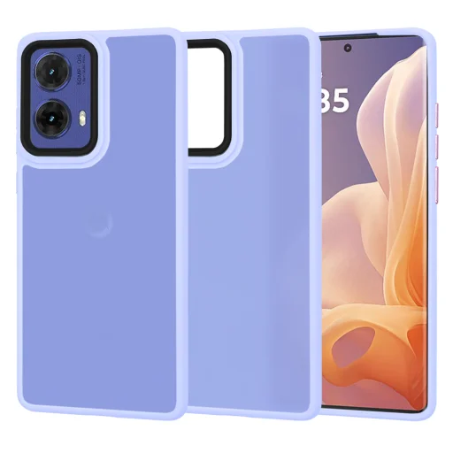  Techsuit - HaloFrost Sorozat - Motorola Moto G85 - Világos lila tok - 1
