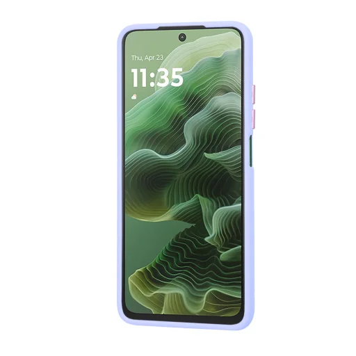 Techsuit - HaloFrost Series - Motorola Moto G35 - Világos lila tok - 2