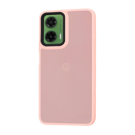  Techsuit - HaloFrost Sorozat - Motorola Moto G35 - Rózsaszín tok - 3