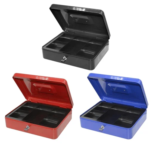 Bluering PNZK fém pénzkazetta, 5 rekeszes, 2 kulcs - 1