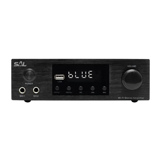SAL BTA 250 sztereó multimédia erősítő, 2x50 Wmax / 4-8 Ohm, BT, FM rádió, USB, AUX - 2