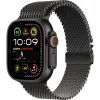 Apple Watch Ultra 2 GPS + Cellular – 49 mm-es fekete titántok, fekete titán milánói szíj - S (mx4w3cm/a) thumbnail