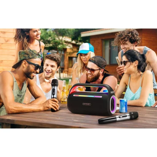  Hordozható Bluetooth Hangszóró Karaoke Blitzwolf BW-WA7 120W - 7