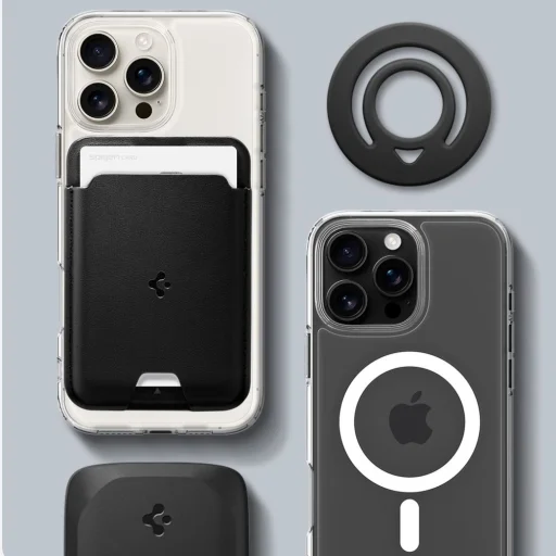 Spigen Dual Pop Mag Magsafe telefon gyűrű Fekete - 6