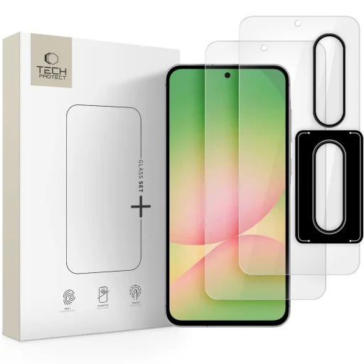 Edzett Üveg Tech-protect Glass Set+ Galaxy A36 / A56 5G átlátszó üvegfólia - 1