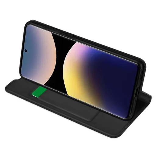  Techsuit - Magskin Könyv - Xiaomi Redmi Note 14 Pro 4G / Poco F7 - Fekete tok - 2