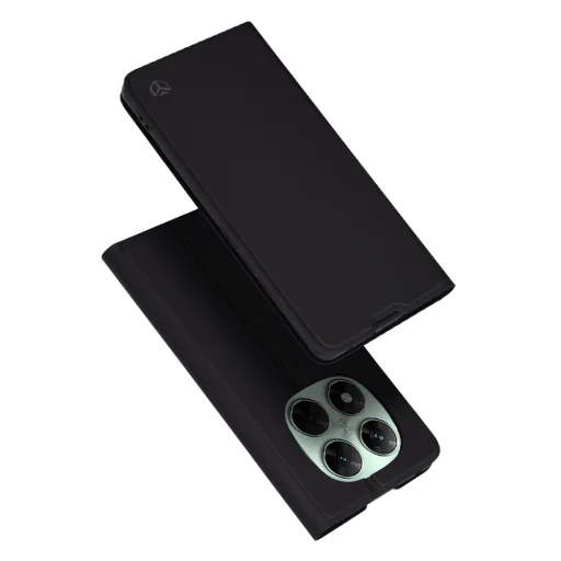  Techsuit - Magskin Könyv - Xiaomi Redmi Note 14 Pro+ 5G - Fekete tok - 1