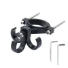 Bevásárló horog három hurokkal biciklire / robogóra alumínium FS366-001 fekete