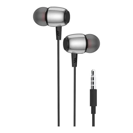 BLUE STAR vezetékes fülhallgató Jack 3,5 mm mikrofonnal M09 1,2 m fekete - 2