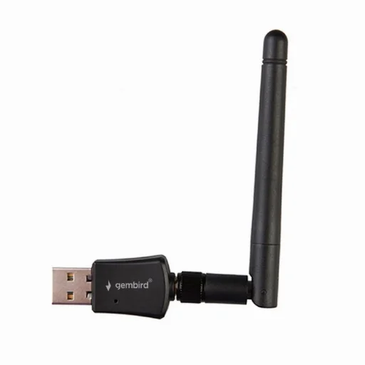 GEMBIRD hálózati kártya USB A leválasztható antennával WiFi WNP-UA300P-02 fekete - 1
