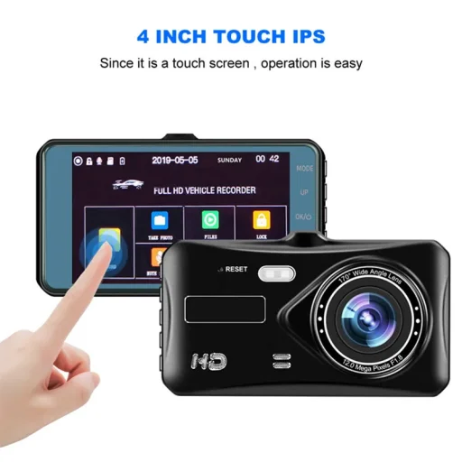 Car Dash Cam DVR-03 4,0 inches + hátsó kamera - 9