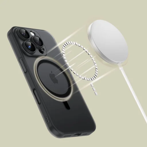 Tech-protect Magslim Magsafe iPhone 16e/17e matt/fekete tok - 2