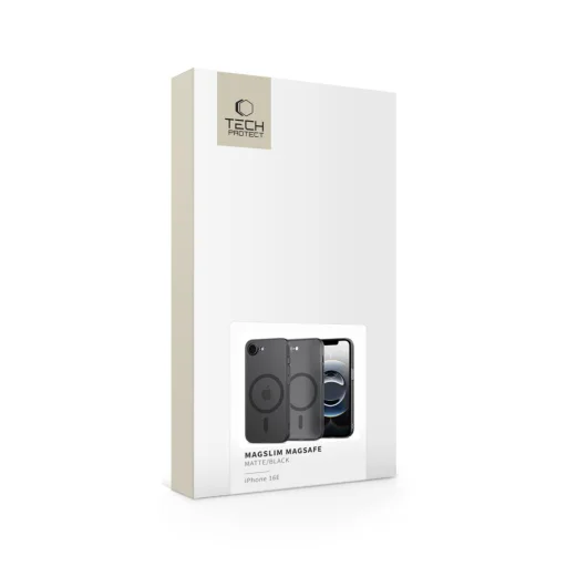 Tech-protect Magslim Magsafe iPhone 16e/17e matt/fekete tok - 5