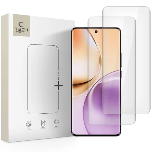 Tech-Protect Glass UV+ 2-csomag Realme 14 Pro 5G üvegfólia átlátszó - 1