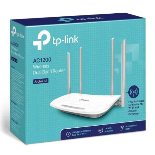 TP-LINK Router Archer A5 AC1200 Wireless 802.11ac/867Mbps LAN/WAN White EU - 1