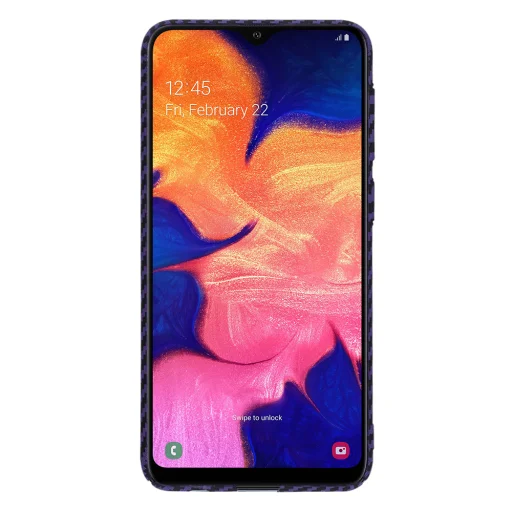  Techsuit - Karbonit Szálasburkolat - Samsung Galaxy A10 - Lila tok - 3