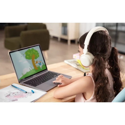 Vezeték nélküli fejhallgató 1MORE Mini HQ20, ANC (fehér) - 6