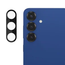 Techsuit - Teljes kameravédő üveg - Samsung Galaxy S25 - Fekete üvegfólia