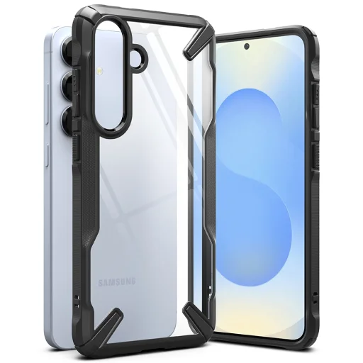  Ringke - Fusion X - Samsung Galaxy S25 - Fekete tok - 1