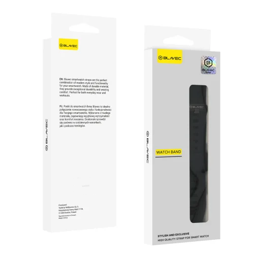 Blavec Universal órapánt M07 Raptor 22mm szilikon fekete - 4