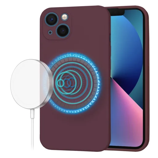  Techsuit - SoftFlex MagSafe - iPhone 13 - Szilvapiros tok - 1