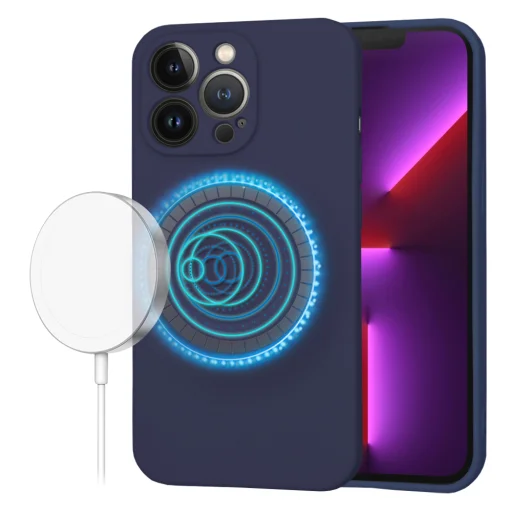  Techsuit - SoftFlex MagSafe - iPhone 13 Pro - Tengerészkék tok - 1