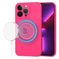 Techsuit - SoftFlex MagSafe - iPhone 13 Pro - Élénk Rózsaszín tok