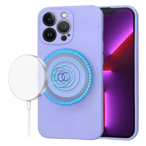  Techsuit - SoftFlex MagSafe - iPhone 13 Pro - Világoslila tok - 1