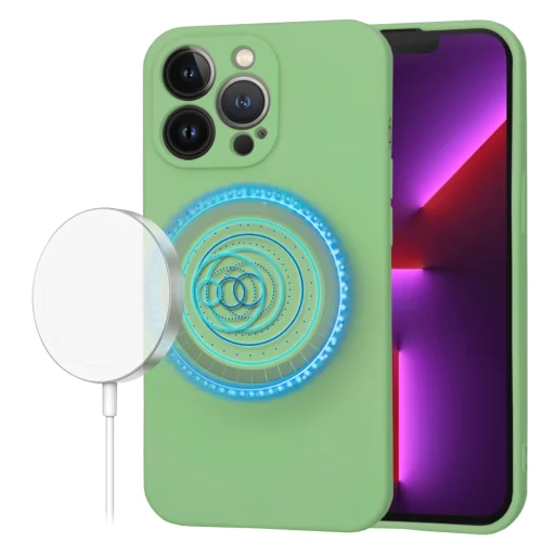  Techsuit - SoftFlex MagSafe - iPhone 13 Pro - Mentazöld tok - 1