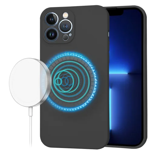  Techsuit - SoftFlex MagSafe - iPhone 13 Pro Max - Fekete tok - 1