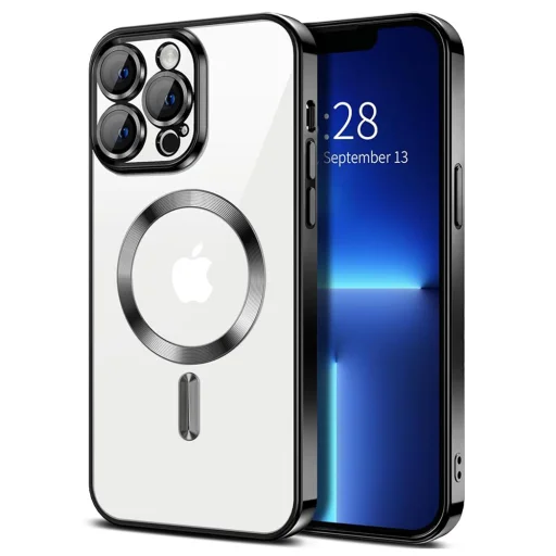  Techsuit - Luxus Kristály MagSafe - iPhone 13 Pro - Fekete tok - 1