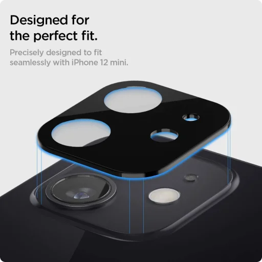 Techsuit - Kompletné sklo na kameru - iPhone 11 - Čierna sklenená fólia - 2