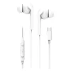 BLUE STAR vezetékes fülhallgató Type C mikrofonnal M15C 1,2 m fehér thumbnail