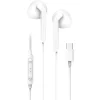 BLUE STAR vezetékes fülhallgatók Type C mikrofonnal PA-M15C-R 1,2 m fehér thumbnail